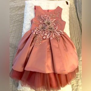 Blush Dress layers of Satin and Tulle